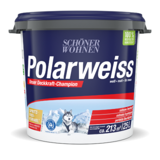 Schöner Wohnen Farbe Wandfarbe 'Polarweiß' matt 25 l