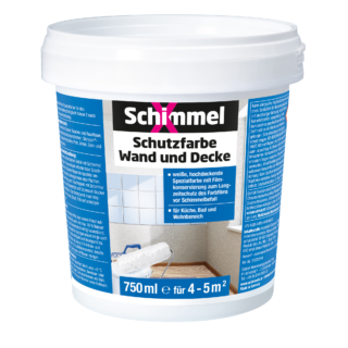 Schutzfarbe 'SchimmelX' weiß für Wand und Decke 0,75 l