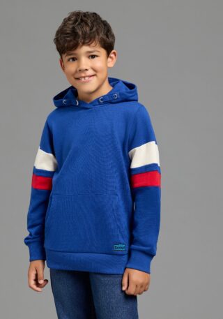 Scout Kapuzensweatshirt "Hoodie in colorblocking Look - NEU von SCOUT", Sweatshirt mit kontrastfarbigen Ärmeleinsätzen, für Jungen