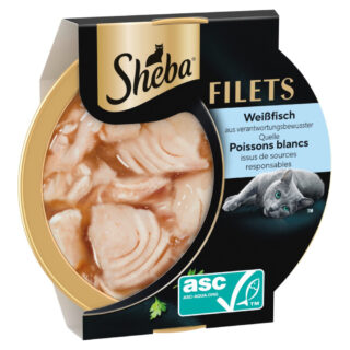 Sheba Filets 16 x 60 g - Weißfisch
