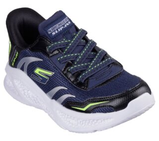 Skechers Slip-On Sneaker "SKECHERS METEOR-LIGHTS" Schlupfschuh mit cooler Blinkfunktion, Größenschablone zum Download