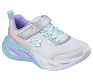 Skechers Sneaker "COSMIC GLOW LIGHTS" Sportschuh mit Klett, Größenschablone zum Download
