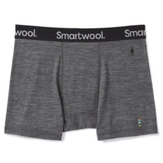 Smartwool Boxer Briefs Herren S Grau - Merinowolle Unterwäsche für Komfort & Atmungsaktivität