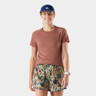 Smartwool Merino Sport Ultralite Short Sleeve Gr. S Braun Damen