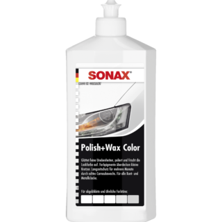 Sonax Autopolitur 'Polish+Wax Color' weiß 500 ml