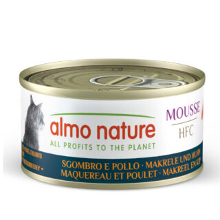 Sparpaket Almo Nature HFC Cat Mousse 24 x 70 g - Huhn mit Kürbis