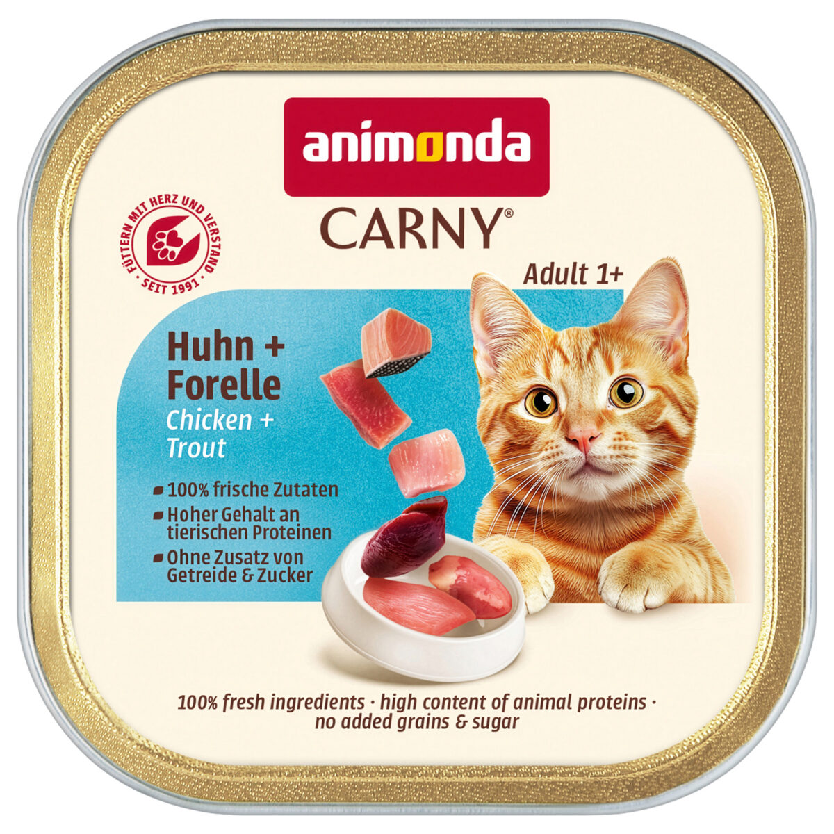 Sparpaket animonda Carny Adult 64 x 85 g - Huhn & Forelle