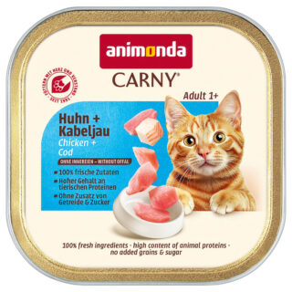 Sparpaket animonda Carny Adult 64 x 85 g - Huhn & Kabeljau