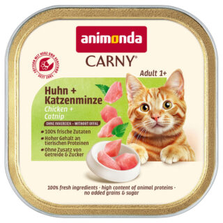 Sparpaket animonda Carny Adult 64 x 85 g - Huhn & Katzenminze
