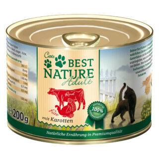 Sparpaket Best Nature Cat Adult 12 x 200 g - Geflügel & Kaninchen