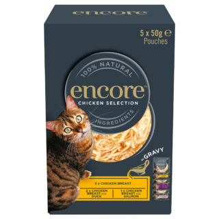 Sparpaket Encore Cat Gravy Pouch Mixpaket 20 x 50 g - Fisch-Auswahl (3 Sorten)