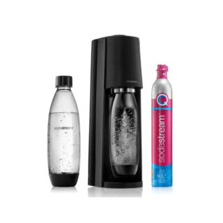 Sprudelwasserbereiter SodaStream Terra Black + 2 Flaschen