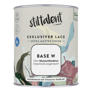 Stiltalent Lack Base 'W' Extra-matt 0,75 l
