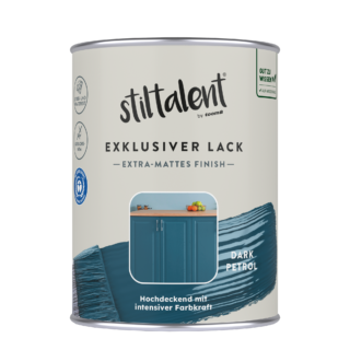 Stiltalent Lack 'dark petrol' Extra-matt 0,5 l