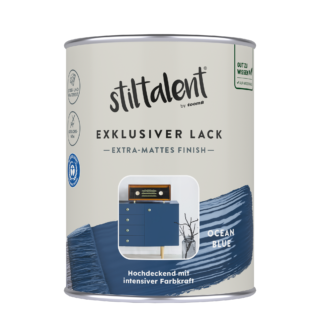 Stiltalent Lack 'ocean blue' Extra-matt 0,5 l