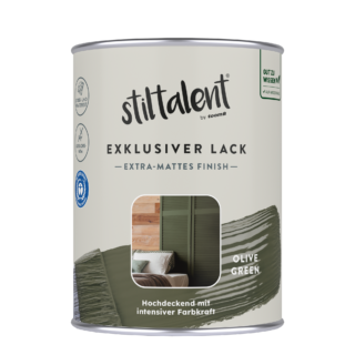 Stiltalent Lack 'olive green' Extra-matt 0,5 l