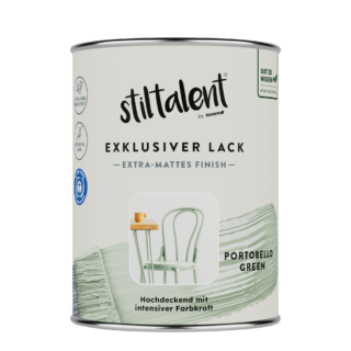 Stiltalent Lack 'portobello green' Extra-matt 0,5 l