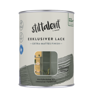 Stiltalent Lack 'smoked green' Extra-matt 0,5 l