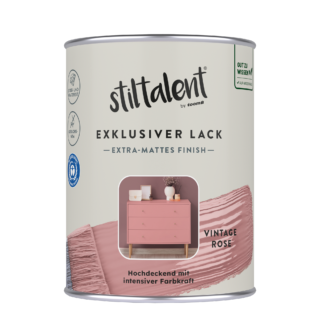 Stiltalent Lack 'vintage rose' Extra-matt 0,5 l
