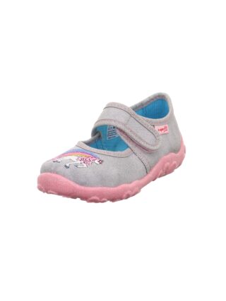 Superfit Hausschuh "BONNY WMS: mittel" Klettschuh mit Einhornmotiv, Größenschablone zum Download