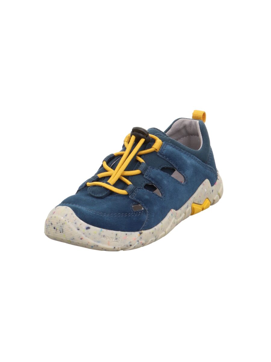 Superfit Slip-On Sneaker "TRACE WMS: mittel" Sandale, mit Schnellverschluss, Größenschablone zum Download