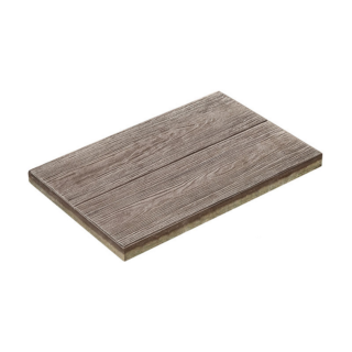 Terrassenplatte 'T- Court Timber' Beton umbra 40 x 60 x 4 cm