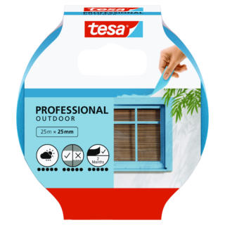 tesa Malerband für Außenbereiche 250 x 2,5 cm blau