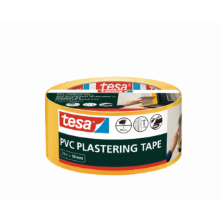 tesa PVC-Putzband quergerillt gelb 50 mm x 33 m