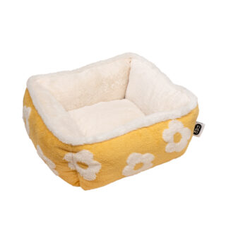 TIAKI Hundebett Flower - eckig: ca. L 47 x B 47 x H 21 cm