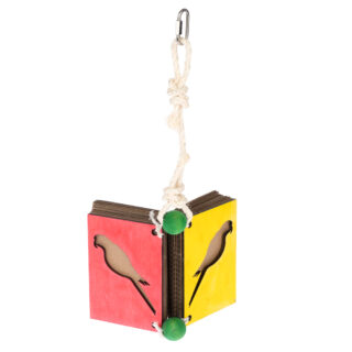 TIAKI Schredderspielzeug Hanging Book - ca. B 18 x H 41 cm