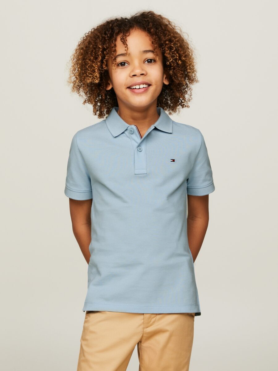 Tommy Hilfiger Poloshirt "FLAG POLO S/S" mit Logostickerei