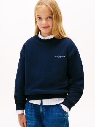 Tommy Hilfiger Sweatshirt "MINI CORP C-NECK", Kinder bis 16 Jahre, für Jungen und Mädchen, regular fit