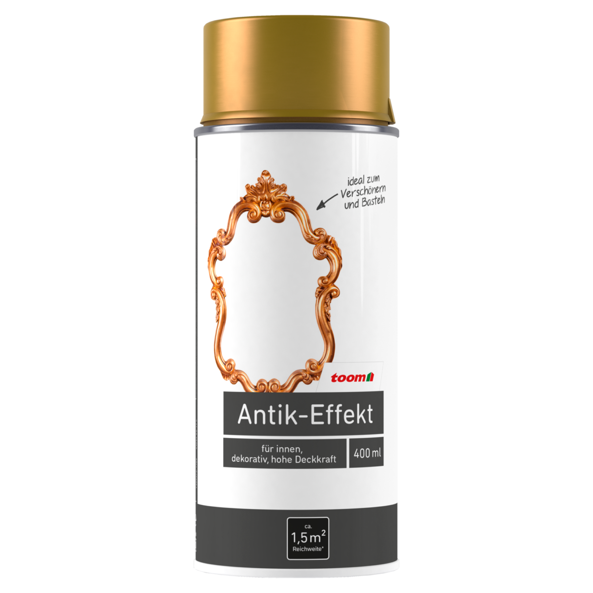 toom Antik-Effekt-Sprühlack antikgold glänzend 400 ml