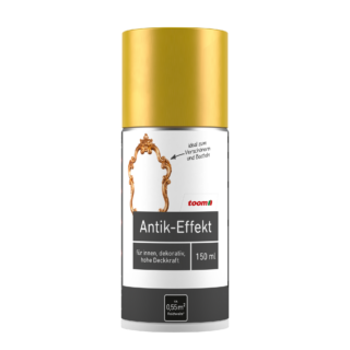 toom Antik-Effekt-Sprühlack gold glänzend 150 ml