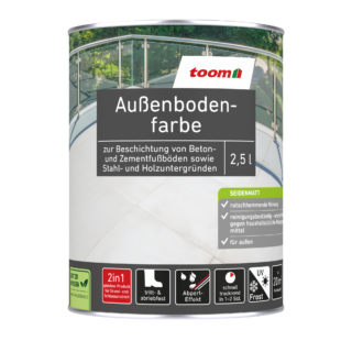 toom Außenbodenfarbe Blaugrau 2,5 l