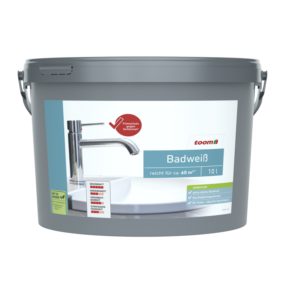 toom Badweiß seidenmatt 10 l