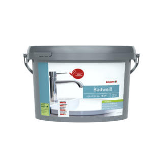 toom Badweiß seidenmatt 2,5 l