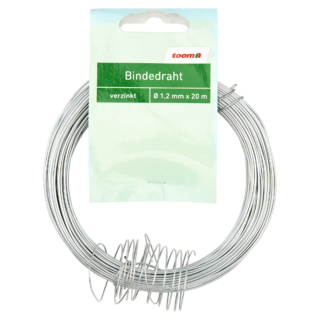 toom Bindedraht 2000 cm silbern
