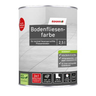 toom Bodenfliesenfarbe Silbergrau 2,5 l