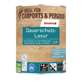 toom Dauerschutzlasur dunkelgrau 2,5 l