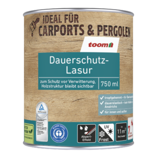 toom Dauerschutzlasur dunkelgrau 750 ml