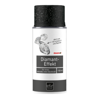 toom Diamant-Effekt-Sprühlack silberfarben glänzend 150 ml