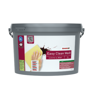 toom Dispersionsfarbe 'Easy Clean' weiß matt 5 l