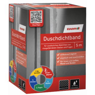 toom Duschdichtband grau 5 m