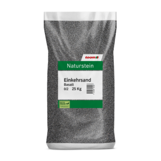 toom Einkehrsand anthrazit 0/2 mm 25 kg