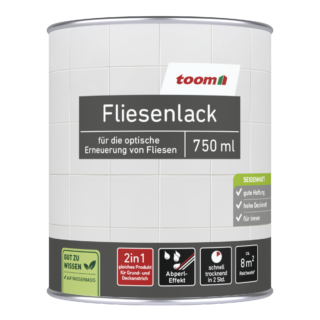 toom Fliesenlack lichtgrau seidenmatt 750 ml