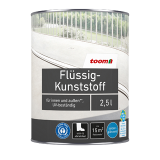 toom Flüssigkunststoff tiefschwarz 2,5 l