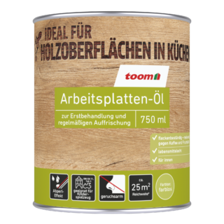 toom Holzöl Arbeitsplatte transparent 750 ml