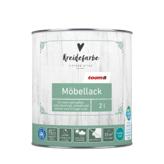 toom Kreidefarbe-Möbellack cremeweiß extramatt 2 l