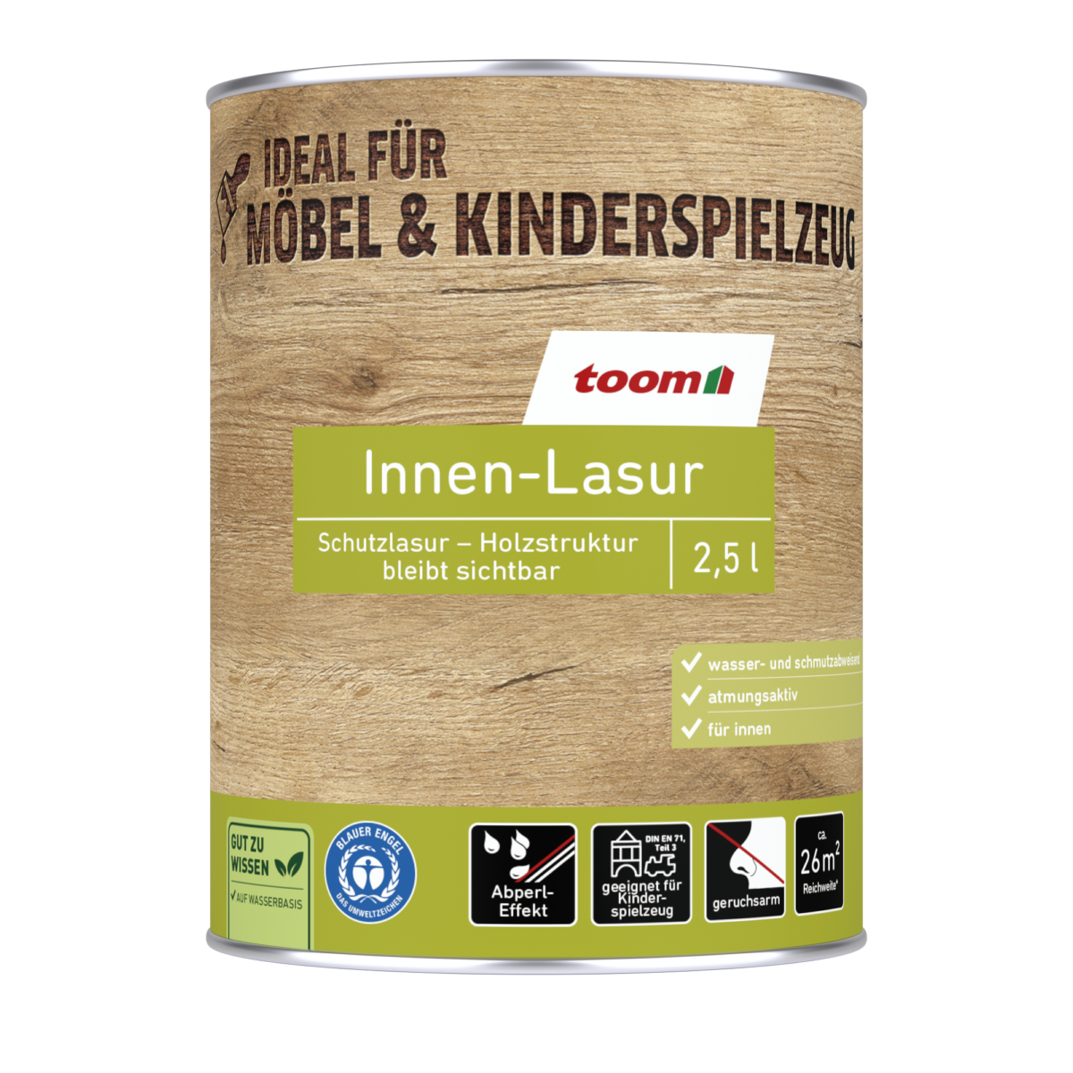 toom Lasur 'Natur' beige 2,5 l
